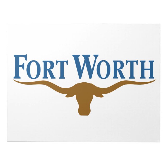 Stadtflagge von Fort Worth (Texas) Notizblock (Vorderseite)