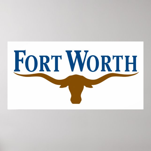 Stadtflagge von Fort Worth (Texas) Poster (Vorne)