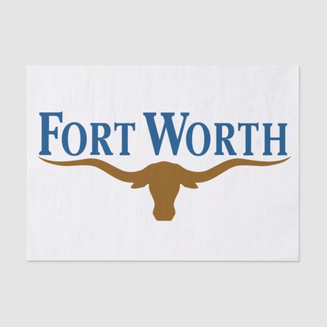 Stadtflagge von Fort Worth (Texas) Seidenpapier (Vorderseite)