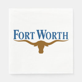 Stadtflagge von Fort Worth (Texas) Serviette