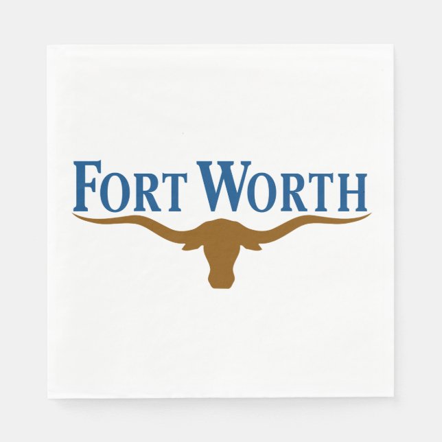 Stadtflagge von Fort Worth (Texas) Serviette (Vorderseite)