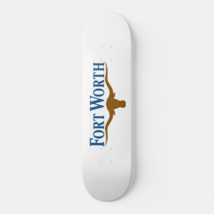 Stadtflagge von Fort Worth (Texas) Skateboard