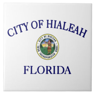 Stadtflagge von Hialeah Fliese