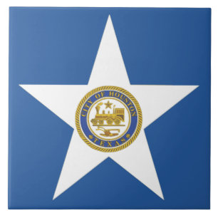 Stadtflagge von Houston Fliese