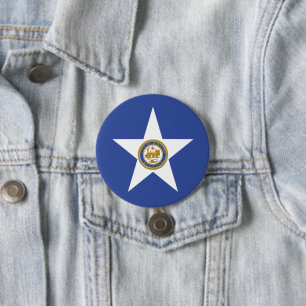 Stadtflagge von Houston (Texas) Button