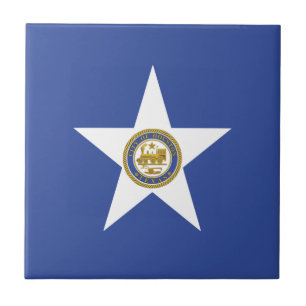 Stadtflagge von Houston (Texas) Fliese