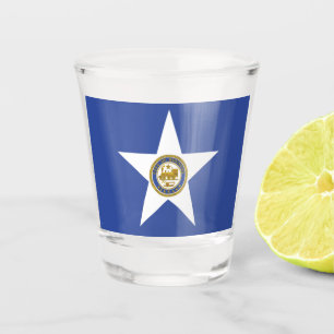 Stadtflagge von Houston (Texas) Schnapsglas