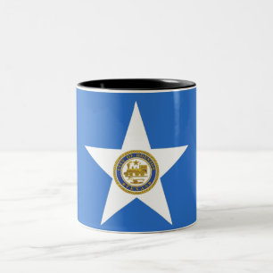 Stadtflagge von Houston Zweifarbige Tasse