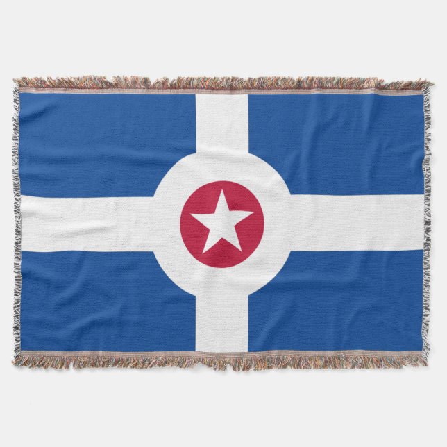 Stadtflagge von Indianapolis Decke (Vorderseite)