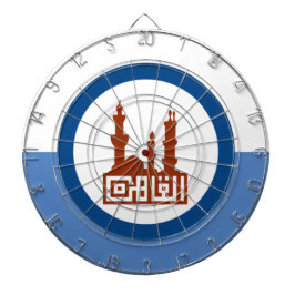 Stadtflagge von Kairo (Ägypten) Dartscheibe