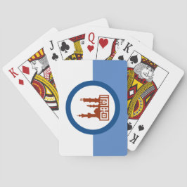 Stadtflagge von Kairo (Ägypten) Spielkarten