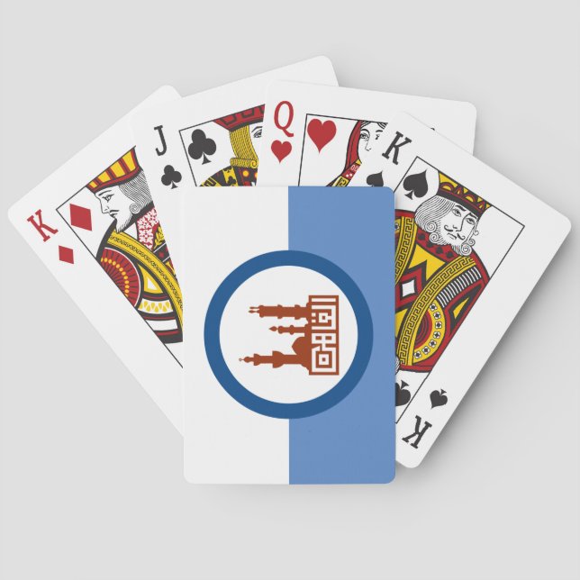 Stadtflagge von Kairo (Ägypten) Spielkarten (Rückseite)