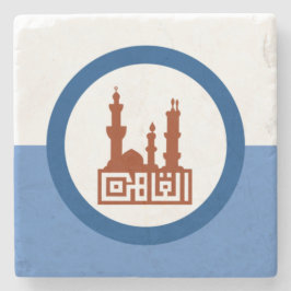 Stadtflagge von Kairo (Ägypten) Steinuntersetzer