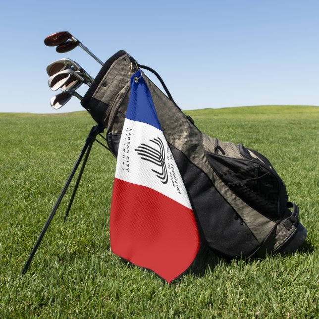 Stadtflagge von Kansas (Missouri) Golfhandtuch (Gras)