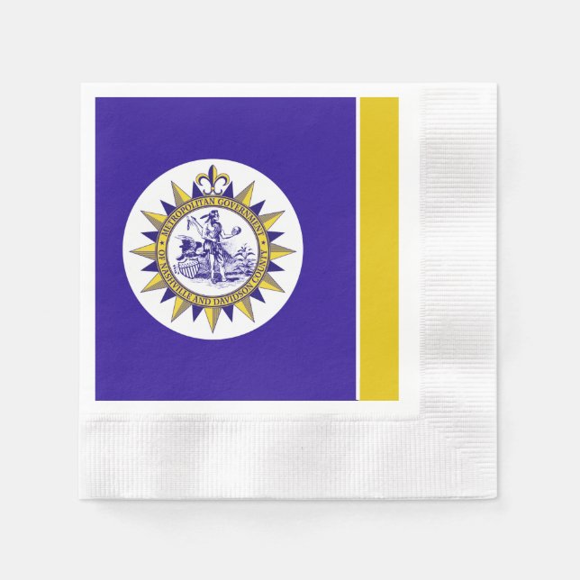Stadtflagge von Nashville Serviette (Vorderseite)