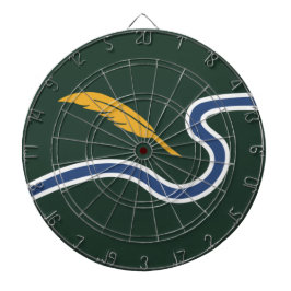 Stadtflagge von Northampton (Massachusetts, USA) Dartscheibe