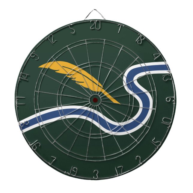 Stadtflagge von Northampton (Massachusetts, USA) Dartscheibe (vorne)