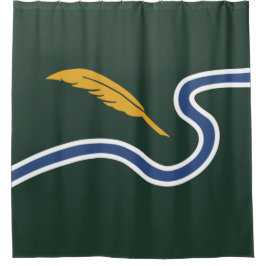 Stadtflagge von Northampton (Massachusetts, USA) Duschvorhang