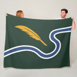 Stadtflagge von Northampton (Massachusetts, USA) Fleecedecke