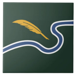 Stadtflagge von Northampton (Massachusetts, USA) Fliese