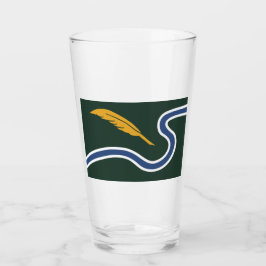 Stadtflagge von Northampton (Massachusetts, USA) Glas