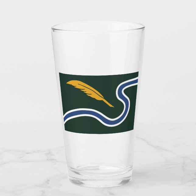 Stadtflagge von Northampton (Massachusetts, USA) Glas (Vorderseite)