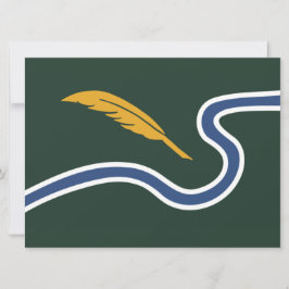 Stadtflagge von Northampton (Massachusetts, USA) Karte