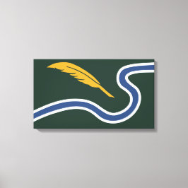 Stadtflagge von Northampton (Massachusetts, USA) Leinwanddruck