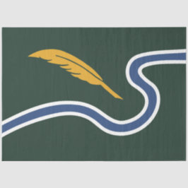 Stadtflagge von Northampton (Massachusetts, USA) Seidenpapier