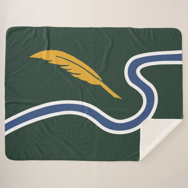 Stadtflagge von Northampton (Massachusetts, USA) Sherpadecke (Vorderseite (Horizontal))
