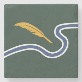 Stadtflagge von Northampton (Massachusetts, USA) Steinuntersetzer
