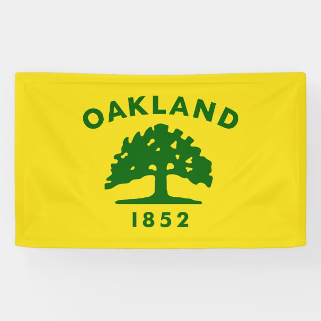 Stadtflagge von Oakland (Kalifornien) Banner (Horizontal)