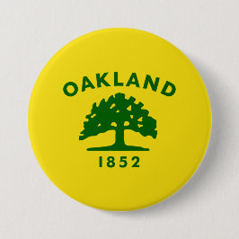 Stadtflagge von Oakland (Kalifornien) Button