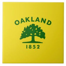 Stadtflagge von Oakland (Kalifornien) Fliese