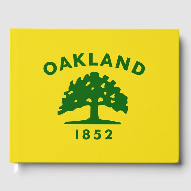 Stadtflagge von Oakland (Kalifornien) Gästebuch (Vorderseite)