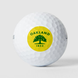 Stadtflagge von Oakland (Kalifornien) Golfball