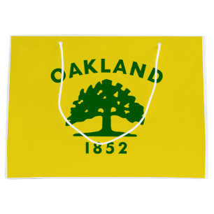 Stadtflagge von Oakland (Kalifornien) Große Geschenktüte