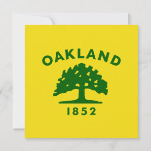 Stadtflagge von Oakland (Kalifornien) Karte