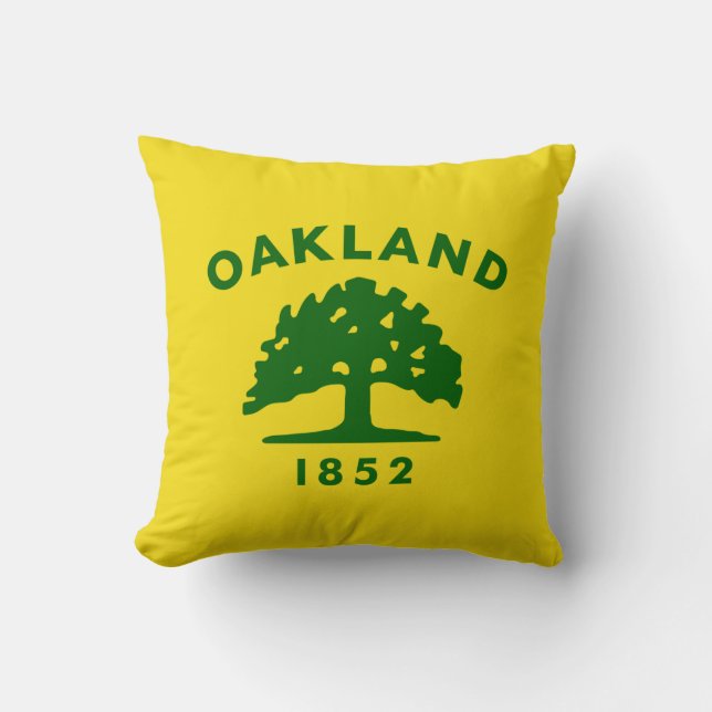 Stadtflagge von Oakland (Kalifornien) Kissen (Vorderseite)