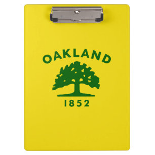 Stadtflagge von Oakland (Kalifornien) Klemmbrett