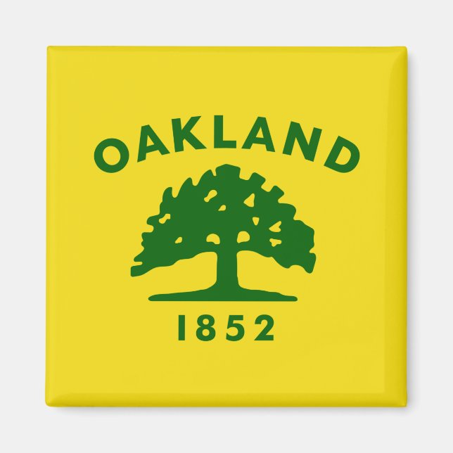 Stadtflagge von Oakland (Kalifornien) Magnet (Vorne)