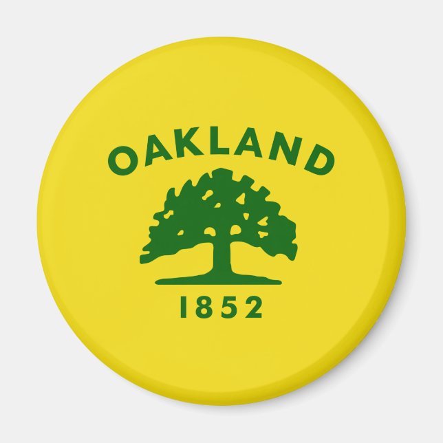 Stadtflagge von Oakland (Kalifornien) Magnet (Vorne)