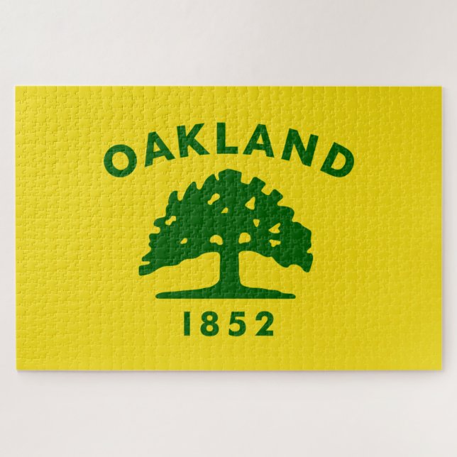 Stadtflagge von Oakland (Kalifornien) Puzzle (Horizontal)
