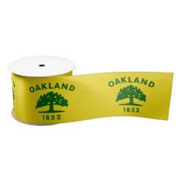 Stadtflagge von Oakland (Kalifornien) Satinband