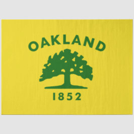 Stadtflagge von Oakland (Kalifornien) Seidenpapier