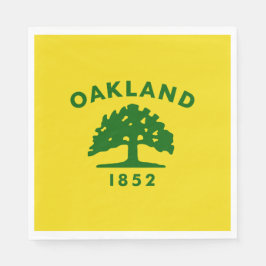 Stadtflagge von Oakland (Kalifornien) Serviette