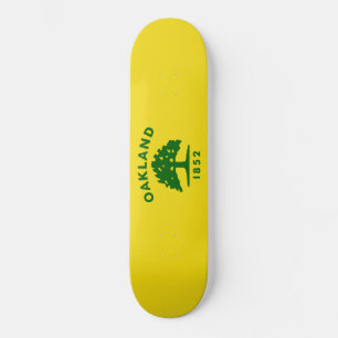 Stadtflagge von Oakland (Kalifornien) Skateboard