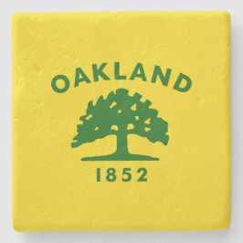Stadtflagge von Oakland (Kalifornien) Steinuntersetzer