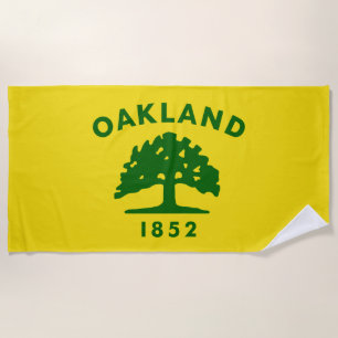 Stadtflagge von Oakland (Kalifornien) Strandtuch