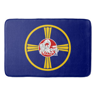 Stadtflagge von Omaha (Nebraska) Badematte